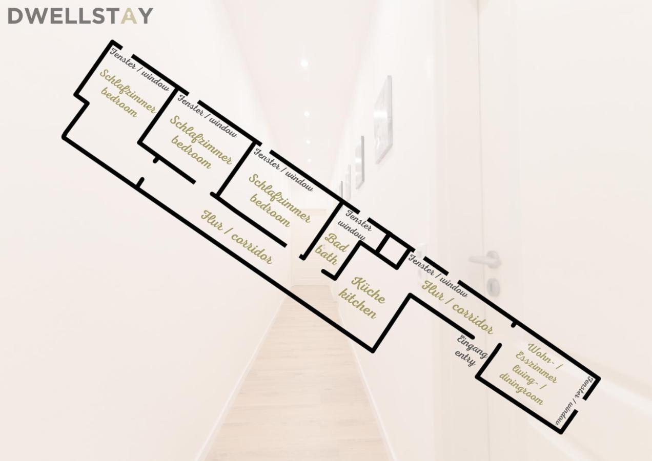 Peter Apartments - Premium Wohnung I 95Qm I 3 Schlafzimmer I Grosses Bad I Kueche I Wohnzimmer I Tv Фульда Экстерьер фото